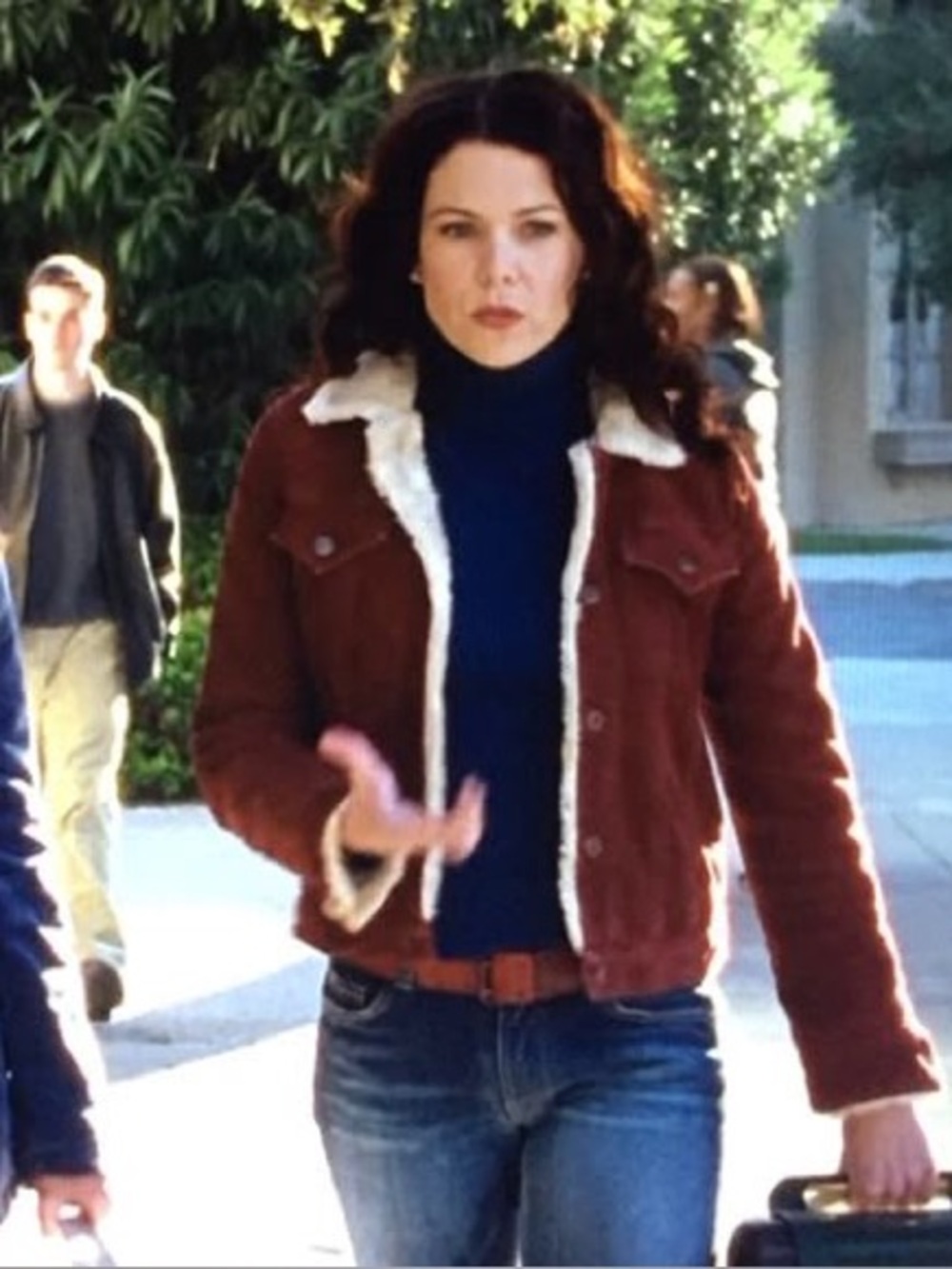 Vintage Y2K Earl Jean Sherpa Corduroy Jacket Alt. ASO Gilmore Girls Friends OTH - Picture 9 of 10